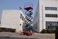 Manual Pushing Mobile Scissor Lift 9 Meters Height Hydraulic Lift Table 500Kg Loading