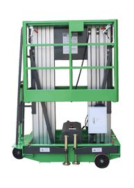 Platform Height Max 10m Double Mast Aluminum Vertical Lift Loading Capacity 200kg with Extension Platform