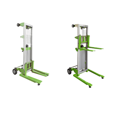 Manual Material Lift Portable Hand Winch Lifter Stacker Manual Lift