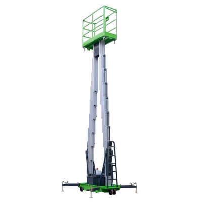 14m Double Mast Aerial Work Platform Durable Awp Equipment 150Kg Loading