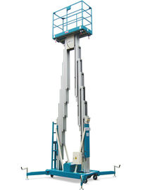 200Kg Loading Capacity Aluminum Double Mast Mobile Aerial Work Platform 10m Lifting Height
