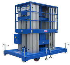 150Kg Loading 20m Height Hydraulic Aerial Work Platform Aluminum Profile