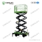 6 Meters Semi-Electric Mobile Scissor Lift Man Lifts in Green 1 Ton Capacity