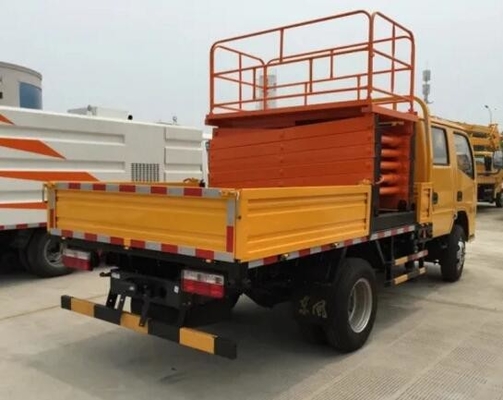 取付けられるオレンジ色のトラック9メートルは300Kg積載量の上昇を切る
